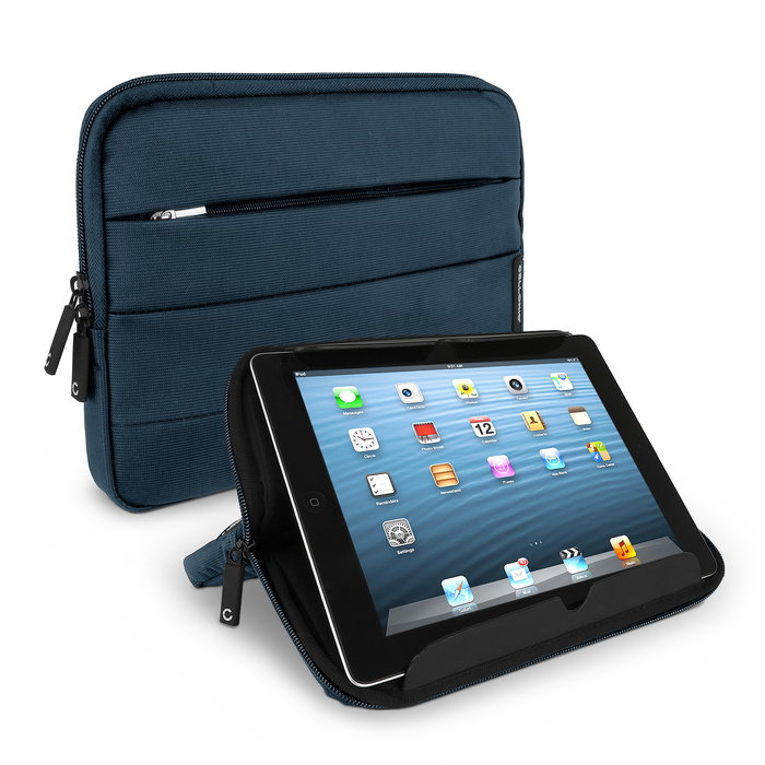 CELLONIC Custodia universale in nylon Blu per tablet da 10,1'' - Case protettivo con bolle antiurto, anti-shock, idrorepellente, compatibile anche con e-reader/laptop