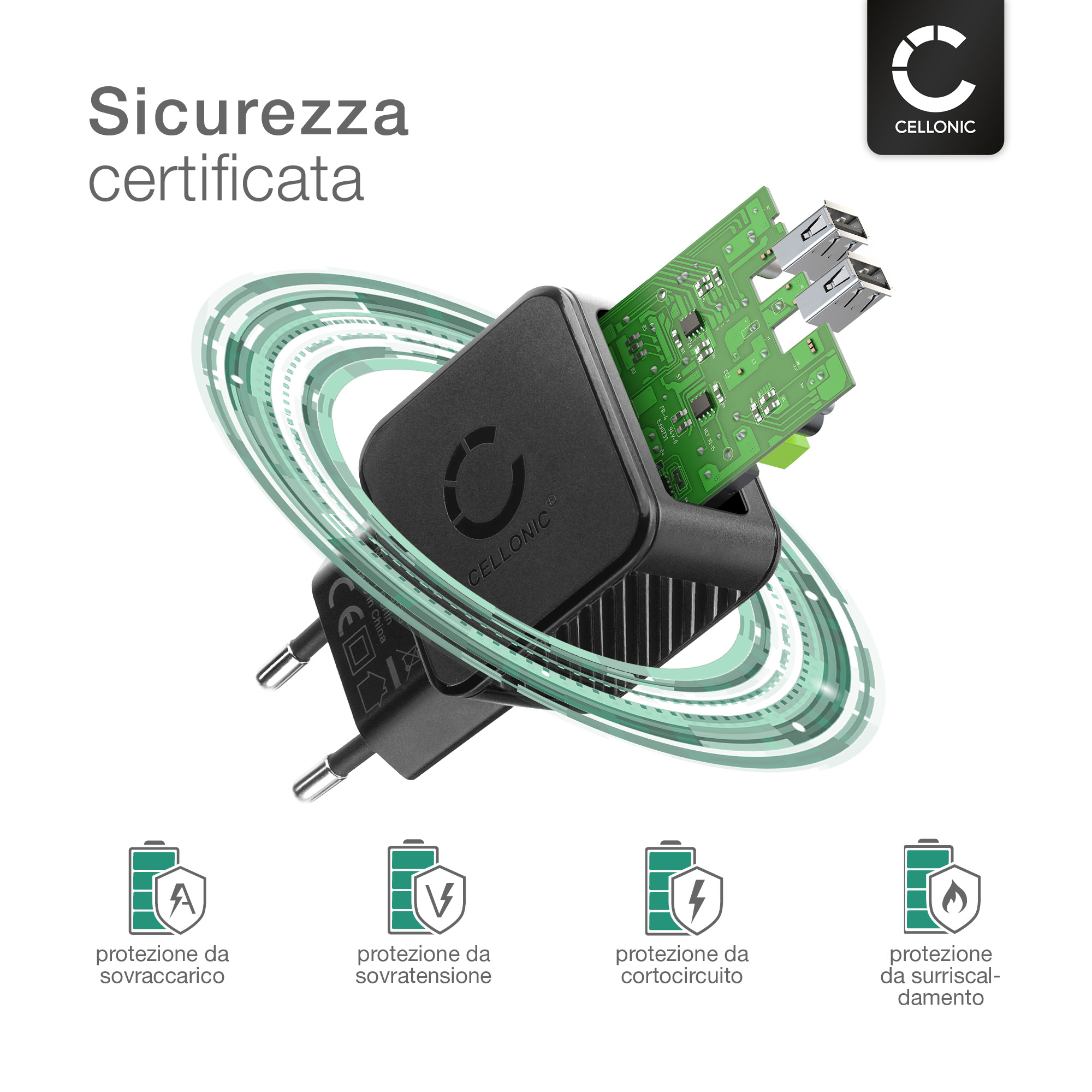 Caricatore Rapido USB-C PD 20W Per IPhone 16e, 16 Pro, 16 Pro Max E Modelli 15 – Con Cavo