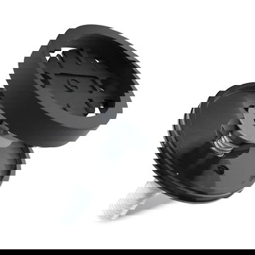 subtel Supporto per ciclocomputer Garmin Edge 1040, 1030, 830, 530 / Sigma Sport Rox 12.0, Rox 4.0 / Bryton Rider 750 / Mio Cyclo / iGPSPORT fissaggio di GPS su cannotto manubrio, nero, kit di attacco con adattatore