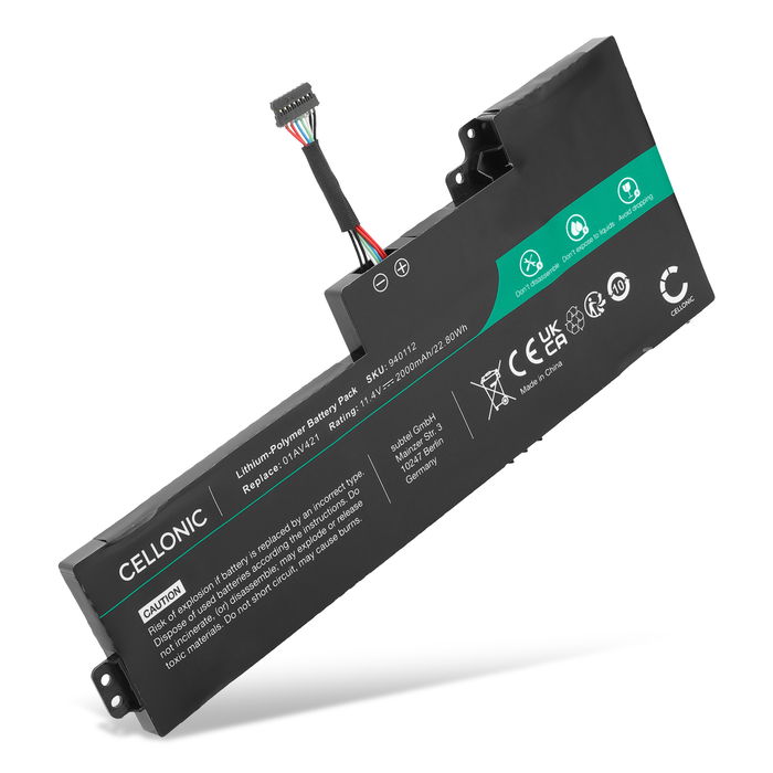Lenovo ThinkPad T480 Series Batteria della subtel 2000mAh 11.25V