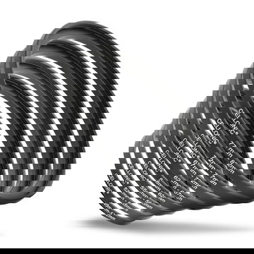 8x Anelli adattatori CELLONIC ‘step up’ per filtri e parasole di fotocamera con diametro più grande su obiettivo con ø filettatura inferiore