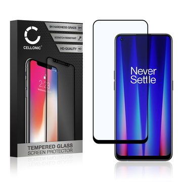 Vetro temperato CELLONIC per OnePlus Nord CE 2, screen protector (3D Case-friendly 9H 0,33mm Full Glue) nero Pellicola salva schermo per telefono cellulare smartphone
