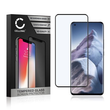 Vetro temperato CELLONIC per Xiaomi Mi 11 Ultra, screen protector (3D Full Cover 9H 0,33mm Full Glue) nero Pellicola salva schermo per telefono cellulare smartphone