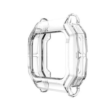 Protezione subtel in TPU per Amazfit Neo custodia assorbi-urti per smartwatch, nero, cover protettiva di bordi, ghiera, lunette e anse