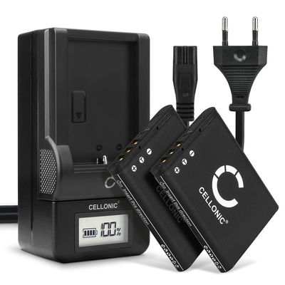 Batteria D-LI88 per fotocamera Pentax Optio E71 Optio H90 Optio i90 Optio NB1000 Optio P70 Optio P80 Optio RS1000 Optio W90 Optio WS80 Affidabile ricambio da 740mAh, marca CELLONIC