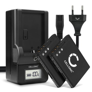 Batteria DB-L80 per fotocamera Sanyo Xacti VPC-CG10 VPC-CG100 VPC-CG102 VPC-CG20 VPC-CG21 VPC-CA100 VPC-CA102 VPC-CS1 VPC-PD1 VPC-PD2 Affidabile ricambio da 740mAh, marca CELLONIC