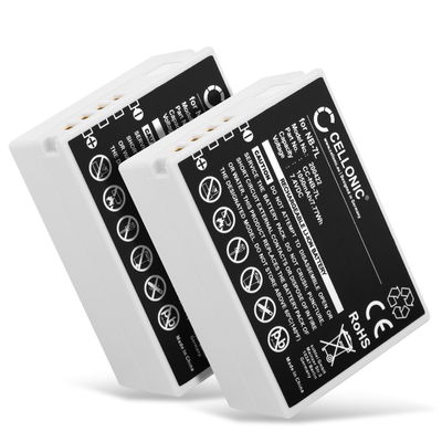 2x Batteria per Canon PowerShot G12, PowerShot G11, PowerShot G10, PowerShot SX30 IS NB-7L (1050mAh, 7.4V) marca CELLONIC
