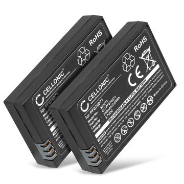 2x Batteria per Parrot Race, Night, Hydrofoil, Mini Drone PF070071 MCSAS00319 MCSAS00314 (550mAh, 3.7V) di CELLONIC
