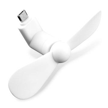 Ventilatore da smartphone, ventola micro usb compatibile con tutti i cellulari con porta micro usb, bianco rinfrescati quando navighi col tuo telefono