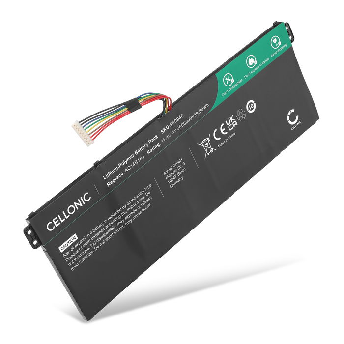 Acer Aspire A A315-21 Batteria 3600mAh marcata Cellonic