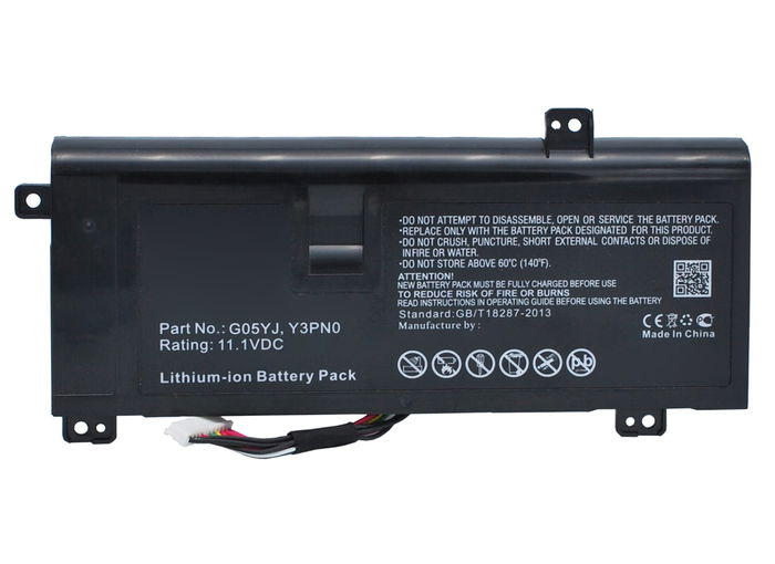 Batteria subtel G05YJ,Y3PN0,8X70T per notebook Dell Alienware M14X R1, M14X R3, P39G, M14x R4, A14 Affidabile ricambio da 4400mAh Sostituzione ottimale per computer portatile laptop Dell