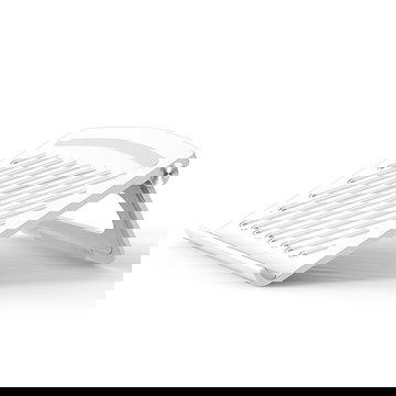 Universale supporto pc portatile, bianco, laptop stand, rialzo notebook con funzione di aerazione e sostegno per una postura più comoda – per portatile da 13” ai 17,3 pollici