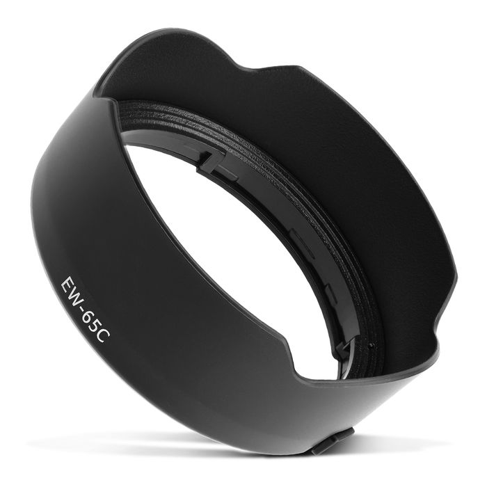 EW-65C Paraluce per fotocamera Canon RF 16MM F2.8 STM - baionetta a tulipano / a fiore / a petalo Parasole marcato CELLONIC