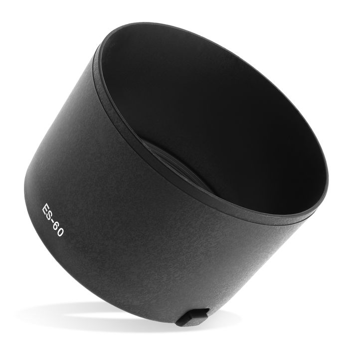 ES-60 Camera Lens Hood for Canon EF-M 32mm f/1.4 STM - Plastic Bayonet Cylindrical / Round Lens Shade from CELLONIC