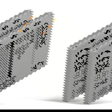2x Batteria per Praktica DCZ 10.4, DCZ 8.3, Luxmedia 7103, Luxmedia 8203, Luxmedia 8213 750mAh , marca CELLONIC, ricambi di lunga durata per macchine fotografiche e videocamere