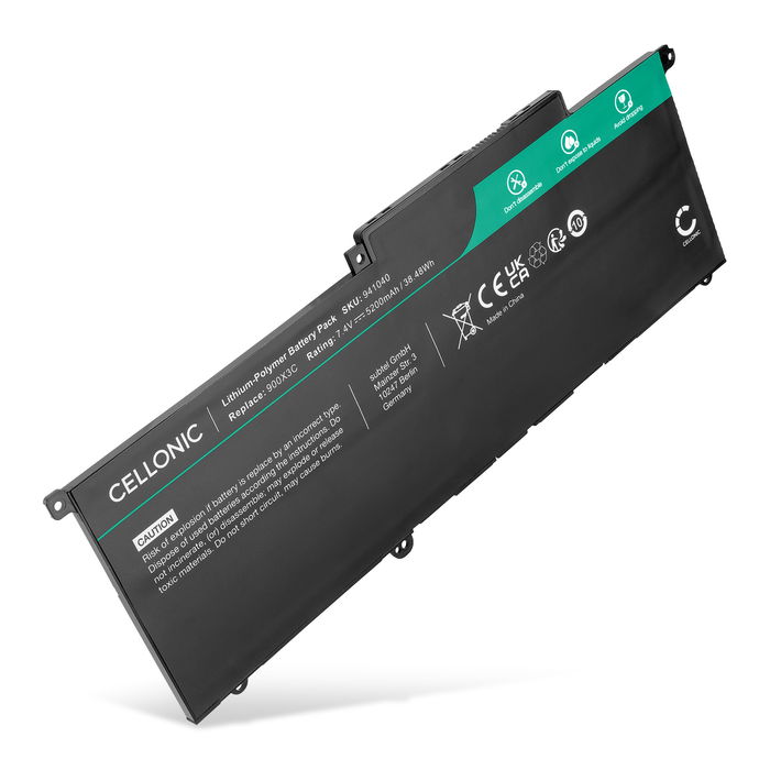 Battery for Samsung 900X3C, NP900X3C, 900X3D, NP900X3D, 900X3E, NP900X3E, 900X3F, NP900X3F 7.4V 5200Ah from CELLONIC