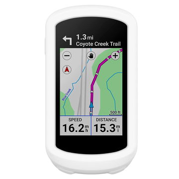 Protezione subtel silicone compatibile con Garmin Edge Explore 2 Custodia cover in Silicone assorbi-urti, case per navigatore su bici, bumper bianco