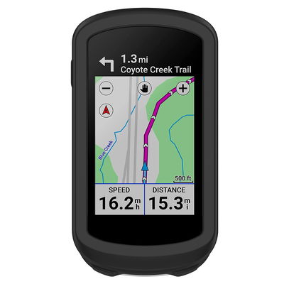 Protezione subtel silicone compatibile con Garmin Edge Explore 2 Custodia cover in Silicone assorbi-urti, case per navigatore su bici, bumper nero