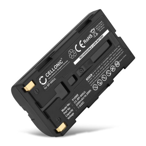 Batteria per AVIO R300SR, NEC Thermo Gear G30, R300SR BP-900UL, T2UR18650F-5928 (2200mAh, 7.4V) marca CELLONIC