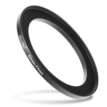 Anello adattatore66mm->77mm CELLONIC ‘step up’ per filtro e parasole di fotocamera Canon, Nikon, Sony, Olympus con diametro più grande su obiettivo con ø più piccolo