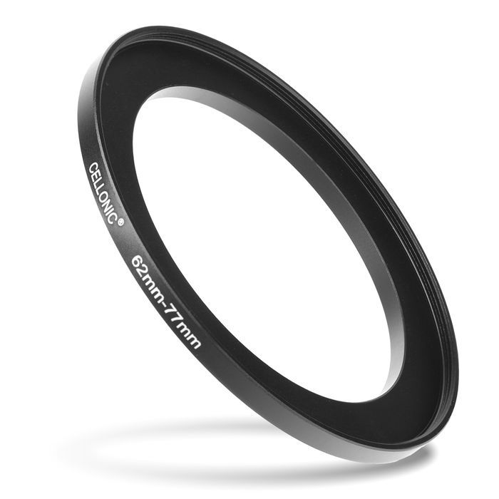 Anello adattatore66mm->77mm CELLONIC ‘step up’ per filtro e parasole di fotocamera Canon, Nikon, Sony, Olympus con diametro più grande su obiettivo con ø più piccolo