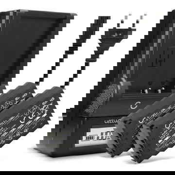 2x Batteria BLX-1 per fotocamera Olympus OM System OM-1 Affidabile ricambio da 2260mAh, marca CELLONIC + Caricabatteria