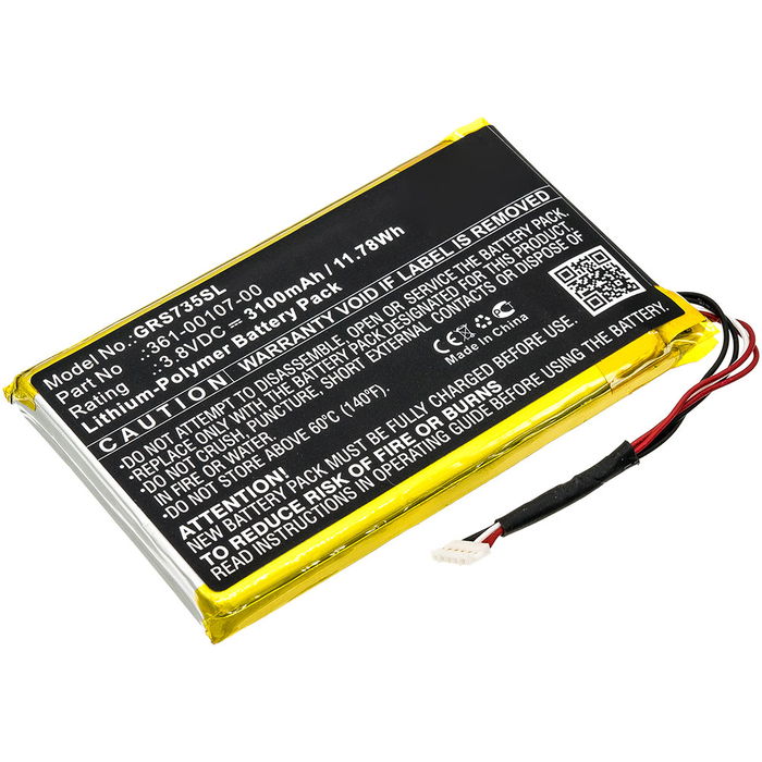 Batteria di ricambio per Garmin GPSMAP 66i batteria sostitutiva 3100mAh , per terminale GPS navigatore