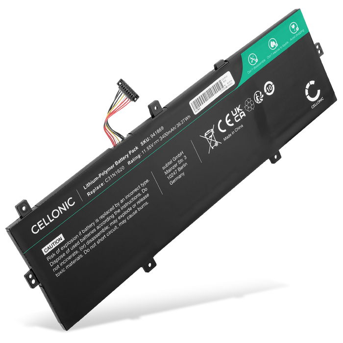 ASUS C31N1620 Batteria della Cellonic 3400mAh