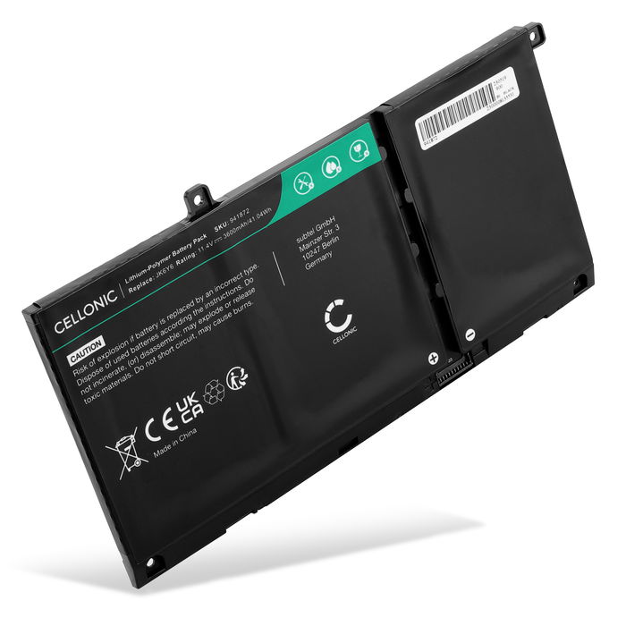 Dell JK6Y6 Batteria della Cellonic da 3600mAh