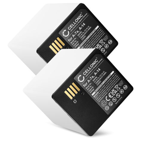 2x Battery for Arlo Ultra 2; Pro 4, 5, 3, 3 Floodlight; Go 2 A-7a (10400mAh, 3.7V) from CELLONIC