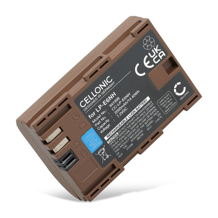 Canon LP-E6NH Batteria marcata Cellonic, 2000mAh di capacità