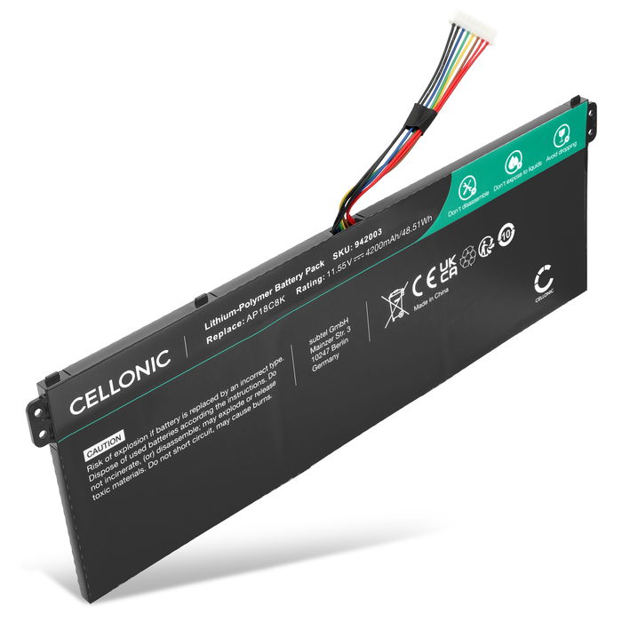 Acer AP18C8K Batteria della Cellonic 4200mAh 11.55V