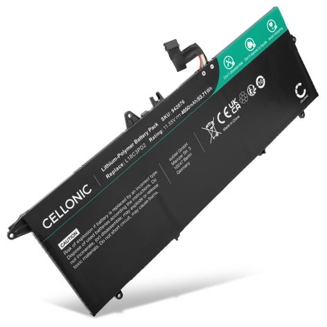 Batteria per Lenovo ThinkPad T14s, T490s, T495S; TP00105A L18M3PD1 (4650mAh, 11.55V) di CELLONIC