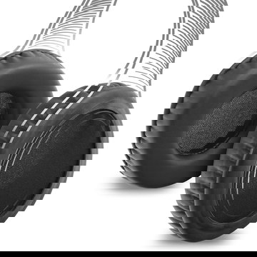 Kit di 2 cuscinetti di ricambio per cuffie Universal Headset Ohrpolster 85mm paraorecchie, earpads, sostituzione spugnette con comoda imbottitura -Dimensione: 105 mm