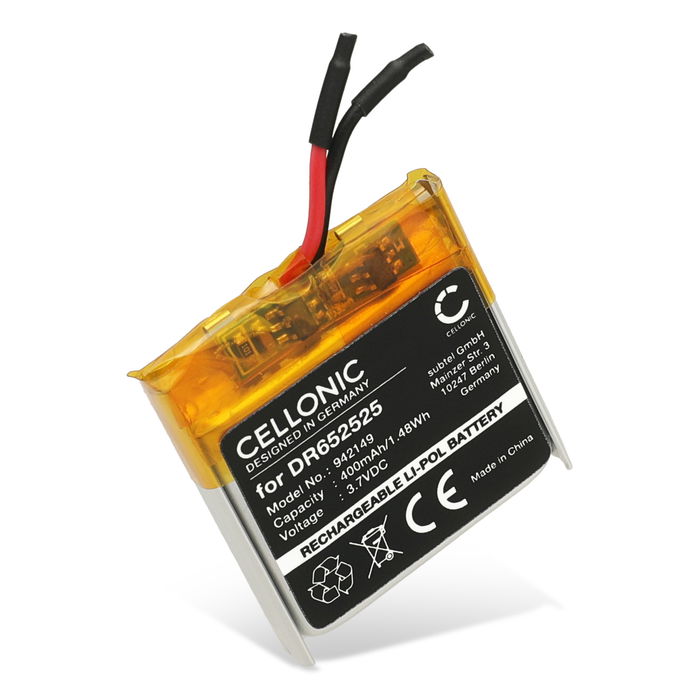 CELLONIC Batteria DR652525 compatibile con Golf Buddy Voice X (2ALG4) 400mAh  - Golf GPS Batteria