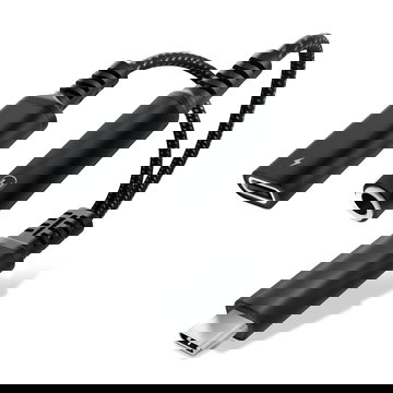 CELLONIC Adattatore USB-C per jack cuffie 3,5mm e per ricarica rapida via USB-C con Power Delivery fino a 60W - compatibile con iPhone, Samsung, smartphone, cuffie auricolari - colore nero