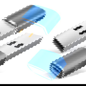 CELLONIC " Adattatori USC-C femmina su USB maschio connettore, colore Blu, ricarica & trasferisci dati velocemente da e per telefoni cellulari smartphone tablet e laptop