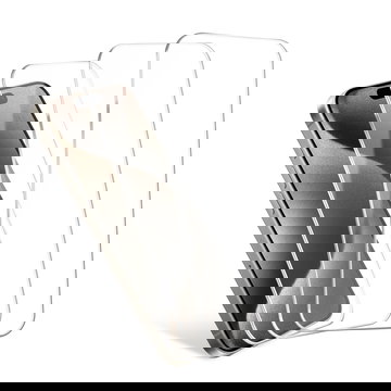 3x Vetri di protezione per Apple iPhone 15 pro, 9H 0,33 mm, colla completa, protezione dello schermo in vetro temperato 'screen protector' del display Apple, 'case-freindly'