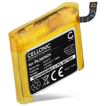 Batteria per Amazfit GTR 3, GTR 3 Pro, A2039, A2040 - PL582624 (440mAh) batteria di ricambio