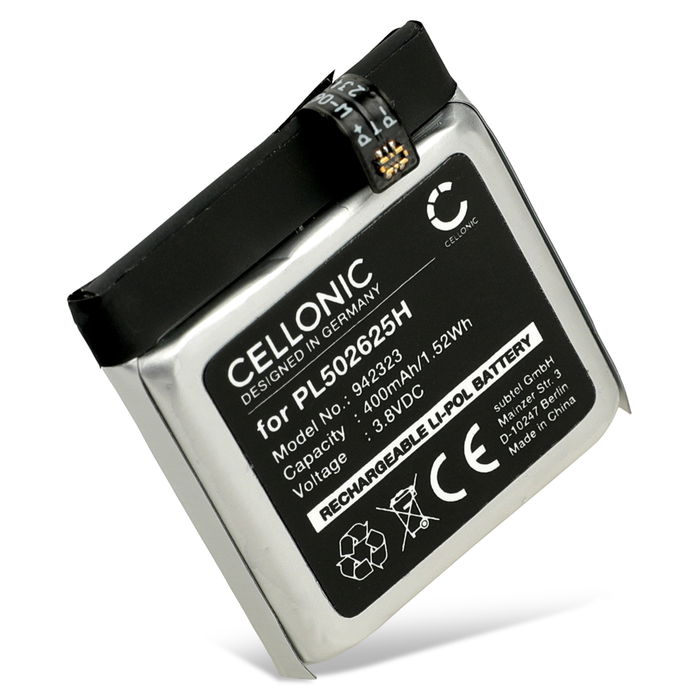 Batteria per Amazfit GTR - 47mm, A19029 - PL502625H (400mAh ) batteria di ricambio