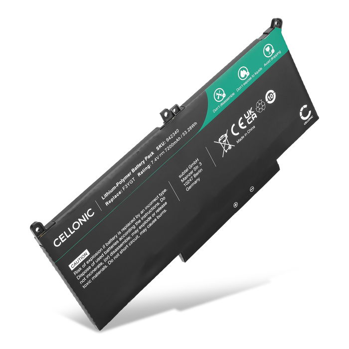 Dell Latitude 7490 Batteria della Cellonic 7200mAh 7.4V