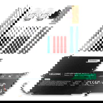 Battery for HP Spectre 13-4000 series / Spectre x360 13-4000 series / Spectre Pro x360 G1/G2 + Werkzeug-Set 11.4V 4800mAh + Tool-kit from CELLONIC