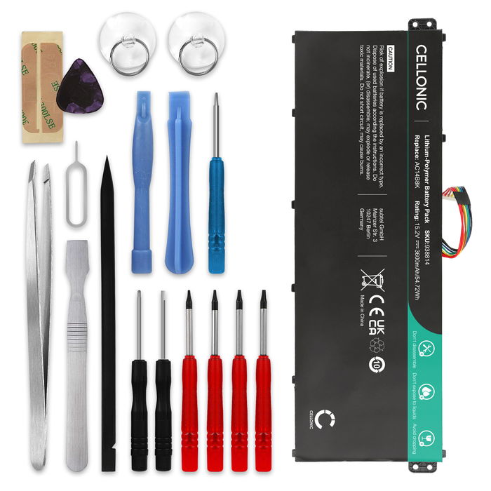 Acer Aspire 5 A515-52G Batteria 3600mAh + Set di strumento marcata subtel