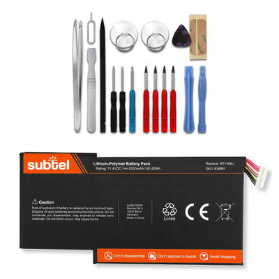 Batteria per portatile GS63VR 7RF Stealth Pro, GS63VR-7RE, GS63VR-7RG, GS63VR 7RD-092NL Stealth, GS73VR 7RF Stealth Pro, BTY-M6J ricambio per laptop 5700mAh 11.4V + Set di strumento