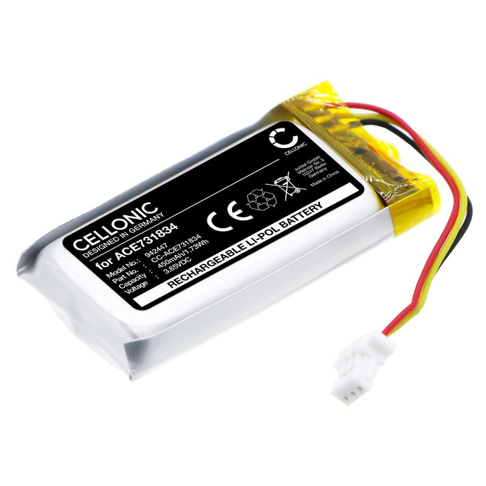 ACE731834 Batteria di ricambio per Sony LinkBuds S 450mAh , pila sostitutiva per cuffie, apparecchi, headset, auricolari