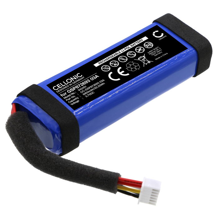 Batteria per Harman Kardon Allure Portable GSP872693 03A (6000mAh, 3.7V) di CELLONIC