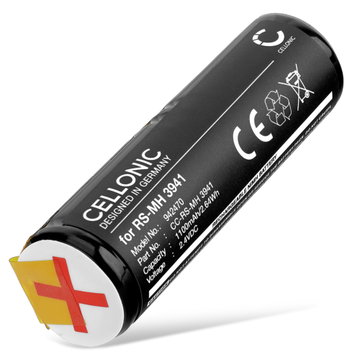 Batteria di ricambio RS-MH 3941 per Braun DLX S18.535.3 Oral-B Sonic 3721 Rowenta CuraMed Dentasonic Dentacontrol 707 Dentacontrol Duo Affidabile sostituzione da 1100mAh rasoio spazzolino tagliacapelli elettrico