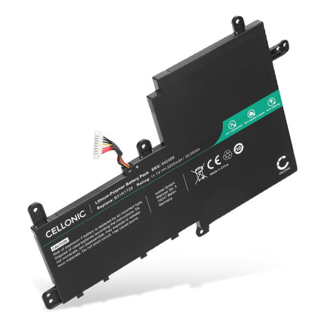 Batteria per ASUS Vivobook S15 S530; K530; S530; V530; X530 B31N1729 (3600mAh, 11.4V) di CELLONIC
