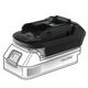 1x Adattatore per batteria DeWalt 18V/20V or Milwaukee 18V per utensile Makita 18V