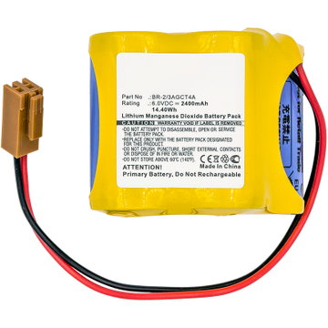Batteria per FANUC 18-T Series PLC ALPHA iSV CNC system amplifiers - BR-2 3AGCT4A / A98L-0031-0025 / A06B-6114-K504 2400mAh / 14.40Wh marca CELLONIC